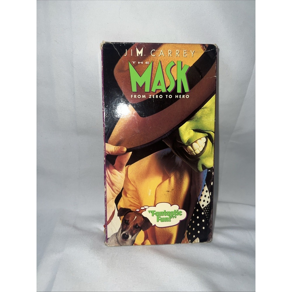 The Mask VHS 1994 Comedy Fantasy Jim Carrey New Line Home Video Movie Read
